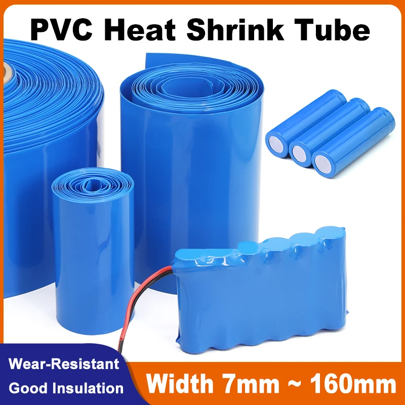 

Термоусадочная трубка ПВХ синяя 7-160 мм