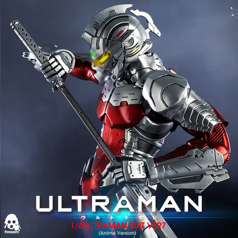 

Original Threezero 3A 1/6 Anime Version Ultraman Suit Ver7 Ultraseven Action Figure Model Kids Toys Holiday Gift