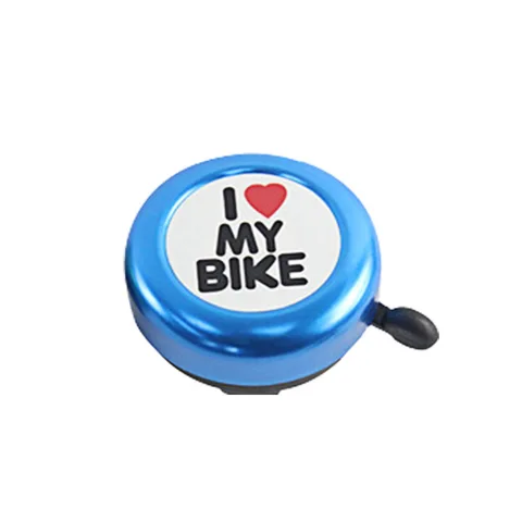 1 шт. велосипедный Звонок I Love My с принтом в виде велосипеда чистый звук симпатичный велосипедный звуковой сигнал Предупреждение звонок велосипедный аксессуар