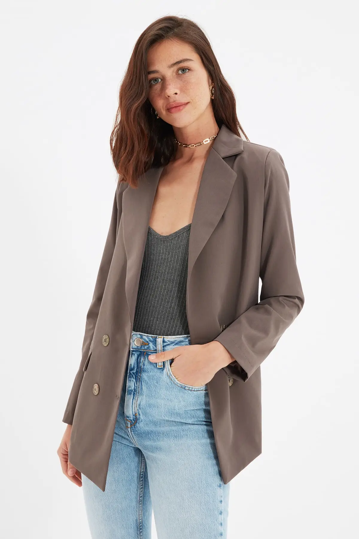 

Trendyol Buttoned Jacket TWOAW22CE0359
