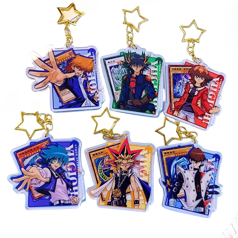 Фото Yu-Gi-Oh товар Seto Kaiba креативный дорогой аниме мультфильм акриловый индивидуальный автомобильный брелок сумка кулон подарок на день рождения №3
