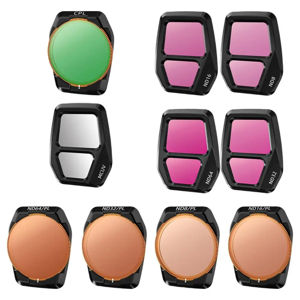Для DJI Air 3S Фильтр Оптические стеклянные линзы Регулируемый фильтр ND8 ND16 ND32 ND64 CPL