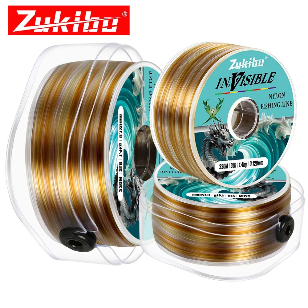 ZUKIBO JIAOLONG 220 м 350 нейлоновая леска премиум-класса прочная монофильная основная