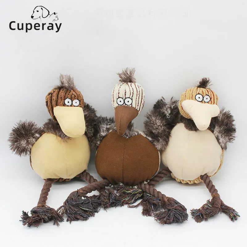 

Dog Chew Toys Corduroy Bird Shape Squeaky Toys Animal Shape Plush Pet Bite Resistant Puppy Stuffed Training Game Puzzle Supplies