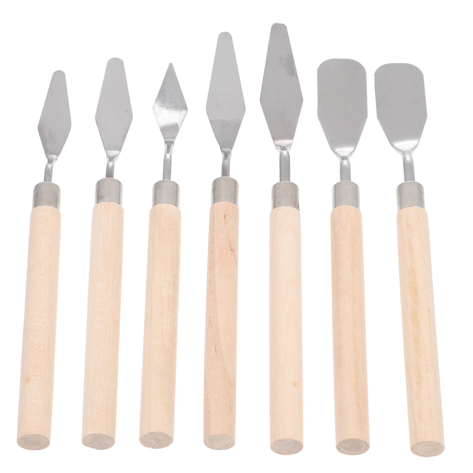 

7Pcs Spatula for Oil Painting Stainless Steel Painting Scraper Students Art Painting Supplies