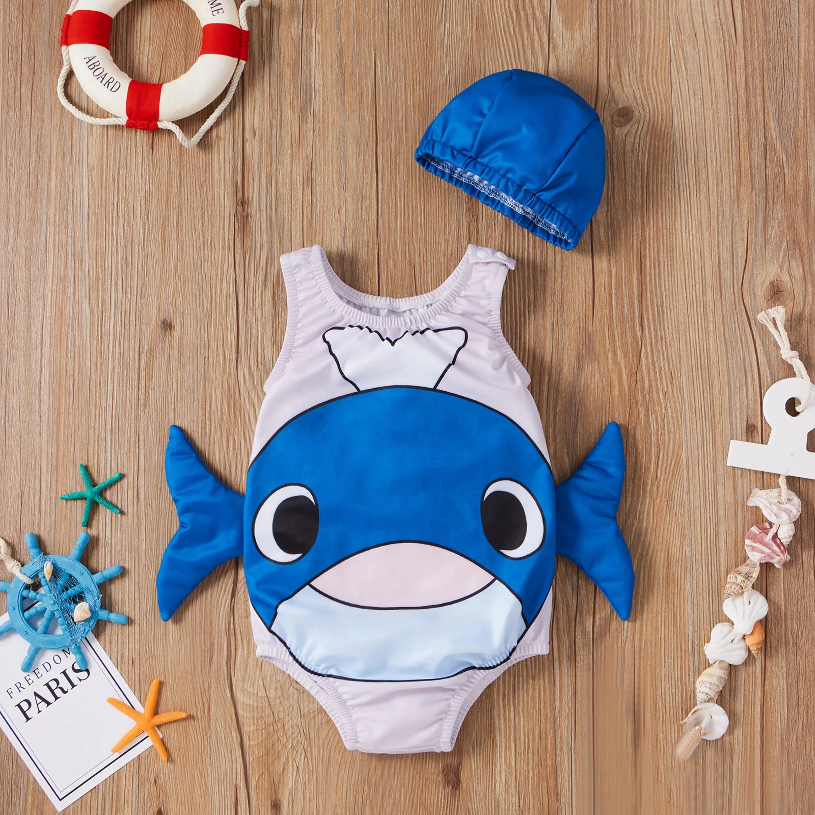 

Kids Swimsuit 3 Piece Cartoon Toddler Baby Swimwear+Hat Girls Printed Swimsuit Girls Swimwear