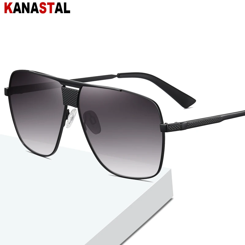 

Men's Polarized Sunglasses Metal Sun Glasses Square Eyeglasses Frames Driving Outdoors Sports Beach Travel Cycling Visor Eyewear