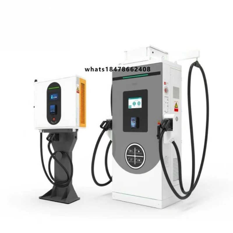 Фото Новое интегрированное зарядное устройство YLUXD40KE 40 кВт для электромобилей постоянного тока, 1 порт, 200-1000В, CCS/CHAdeMO/GBT, OCPP1.6J, 7-дюймовый экран, сертификат CE, IP55, гарантия 2 года №1
