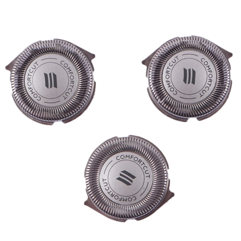 

3 Pcs Blade For Shaving Head Replacement Razor Head For SH30/50 Cutter Head Accessories S5000 S5079,Silver