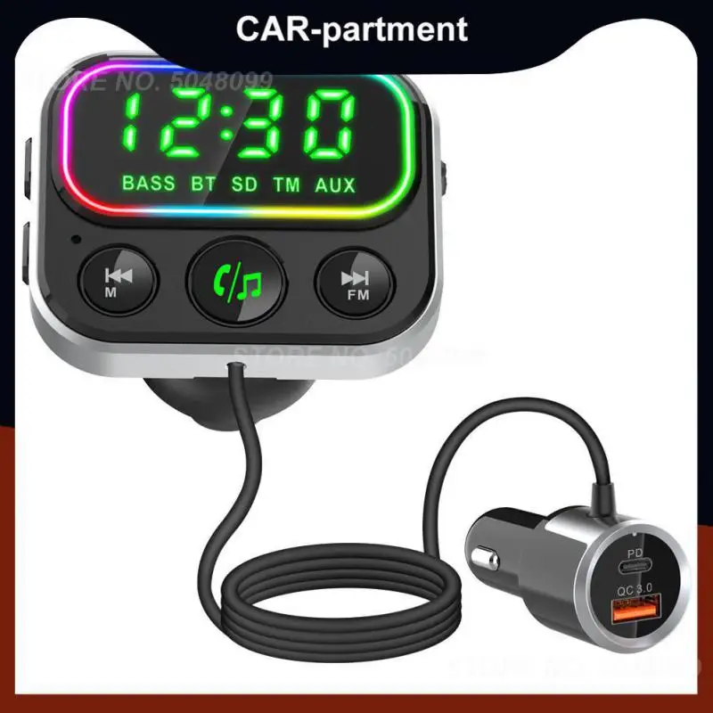 

Car Charger Bluetooth Adapter Multifunctional Universal Car Mp3 Bluetooth Player Fast Charge Qc3.0 Bc79 Fm Transmitter
