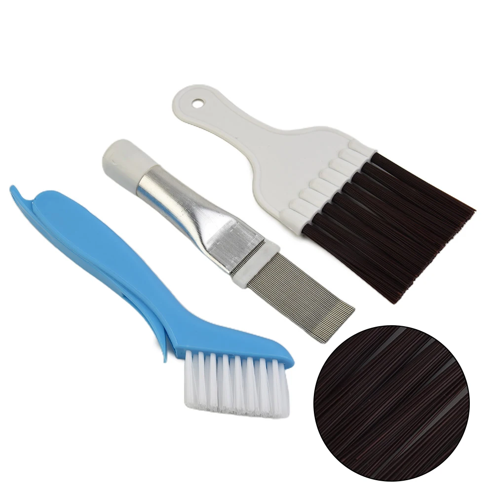 

3Pcs Cleaning Brush Air Conditioner Condenser Radiator Fin Straighten Comb Brush For Air Conditioning Units Refrigerators Coils