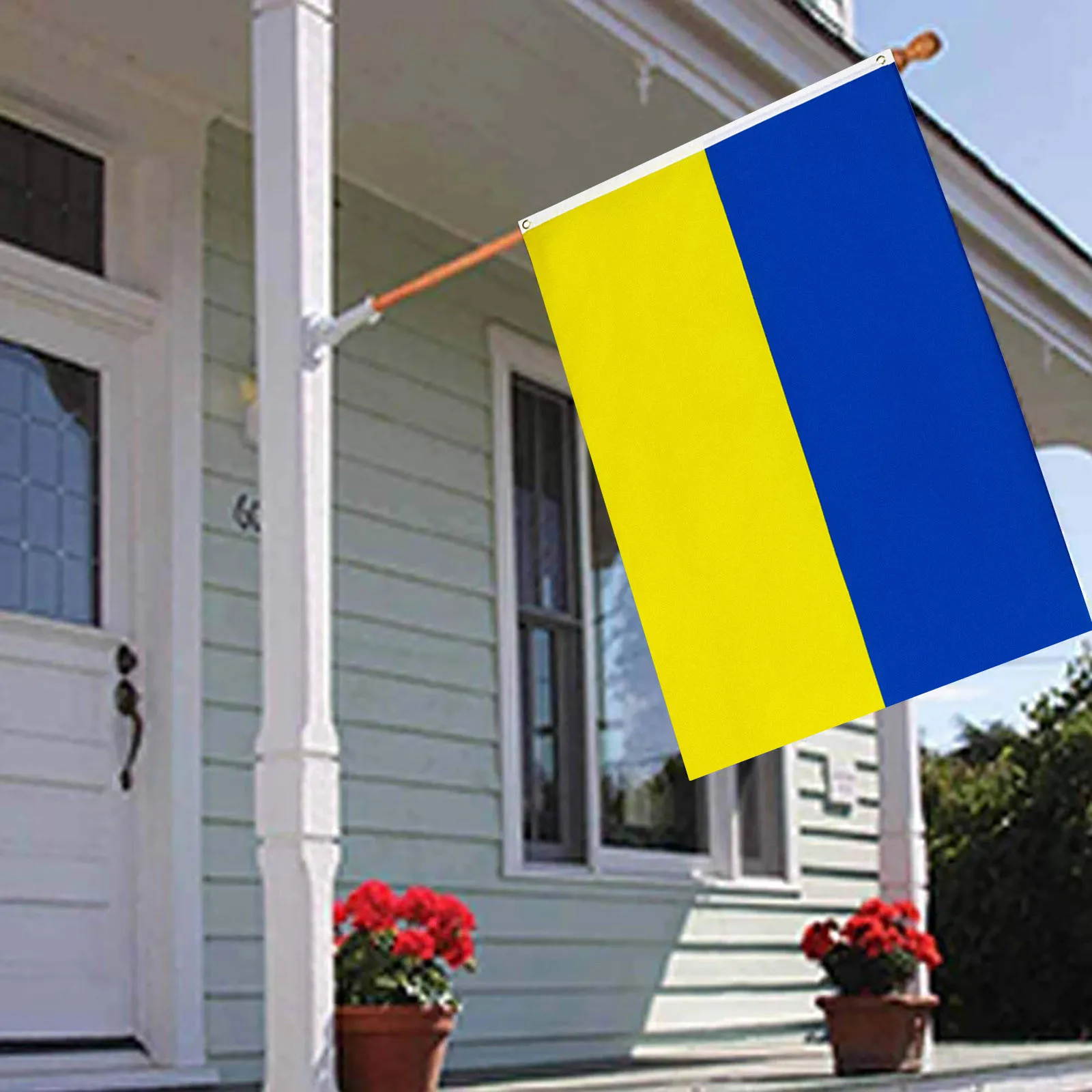 Лидер продаж украинский флаг с трезубцами 5 х3 фута 150 х90 см баннер 100D полиэстер