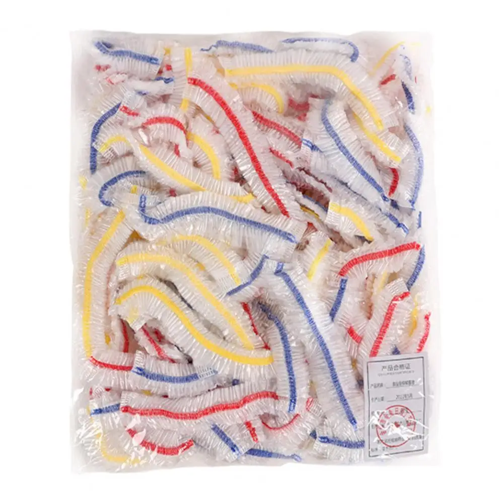 

100Pcs Great Plastic Bowl Covers Large Opening Eco-friendly Bowl Covers Reusable Food Storage Cover