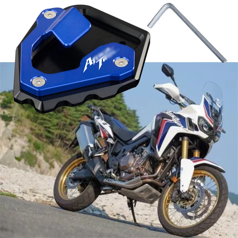 

For Honda CRF1000L Africa Twin Parking Rack Extended Anti-Slip Pad CNC Aluminum Alloy Side Stand Enlarged Extension