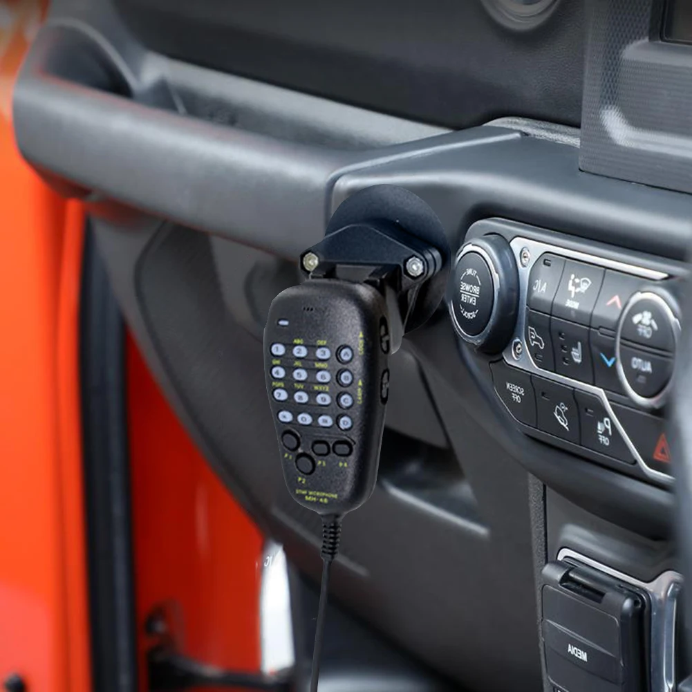 mic hook car platform hanger rack hand microphone holder stand bracket for yaesu ft 7900rft 8900rft1907r100xdr mobile radio free global shipping