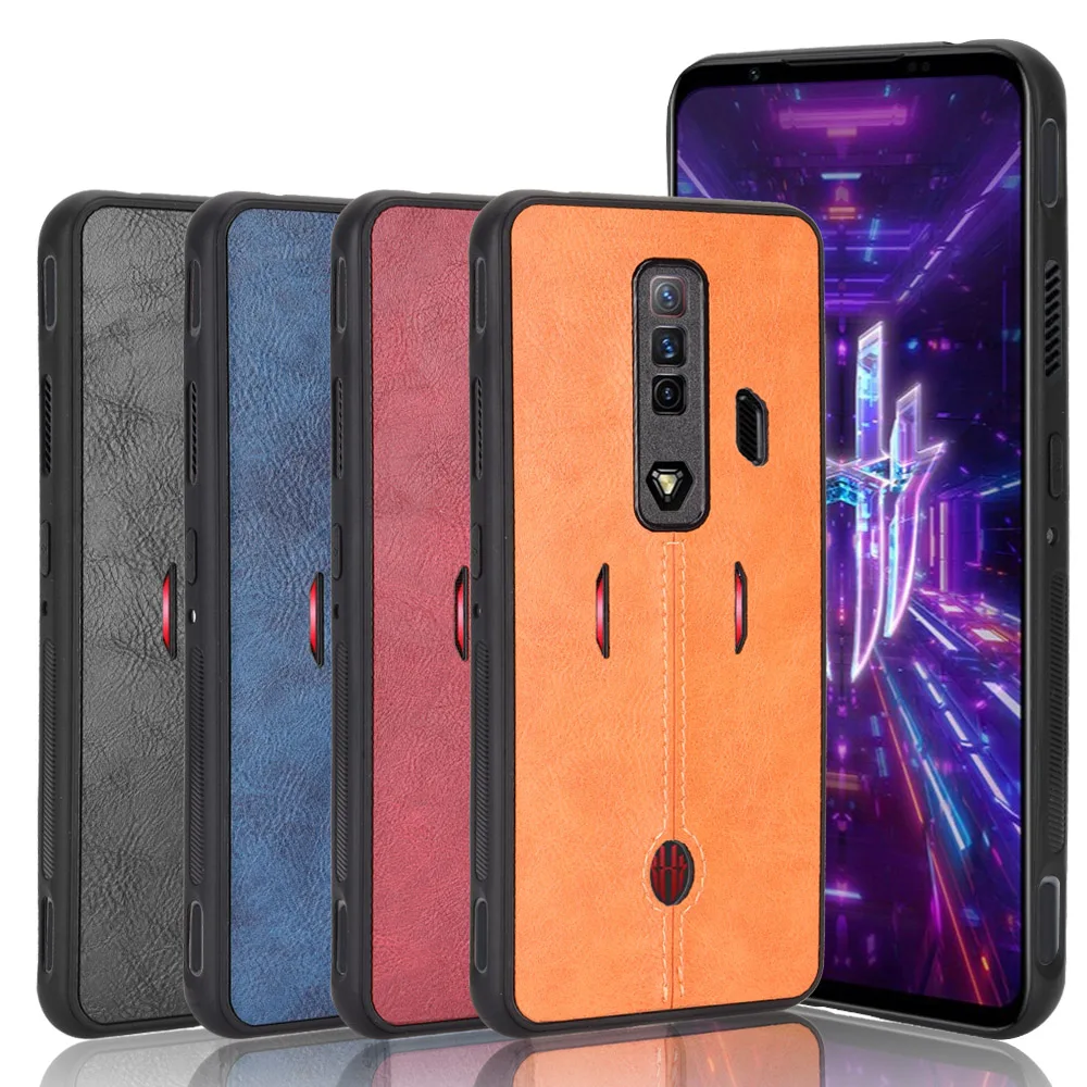 Чехол для Red Magic 7, роскошный чехол из искусственной кожи с текстурой, задняя жесткая пластиковая крышка для ZTE nubia Red Magic7 7Pro Pro