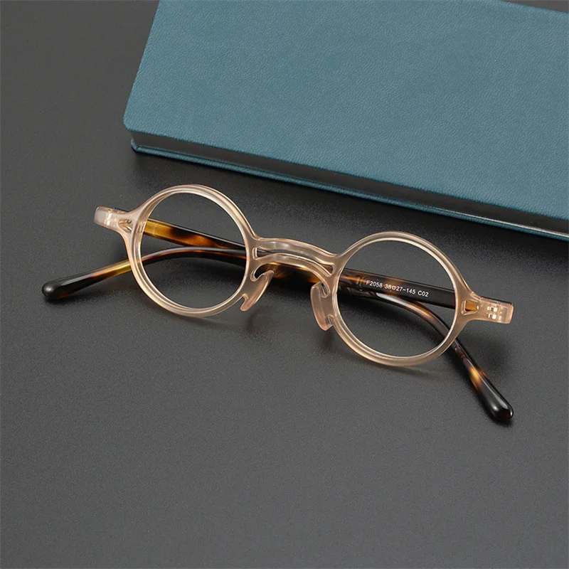 Сверхлегкая маленькая круглая оправа для очков приподнятые носовые упоры