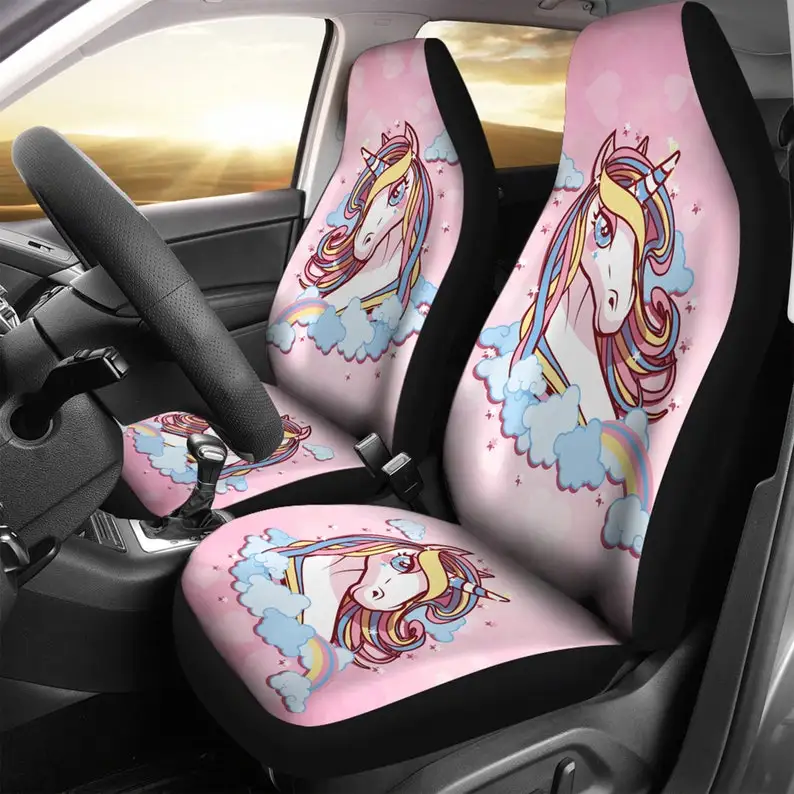 

Unicorn Universe Car Seat Covers, Custom Made Cover New Car Gifts Cute Car Accessories Pink Seat Cover