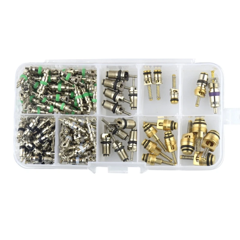 

Air Conditioning Schrader- Cores Schrader-Valves Car Accessories Refrigeration Schrader-Valve Cores 134pcs F19A