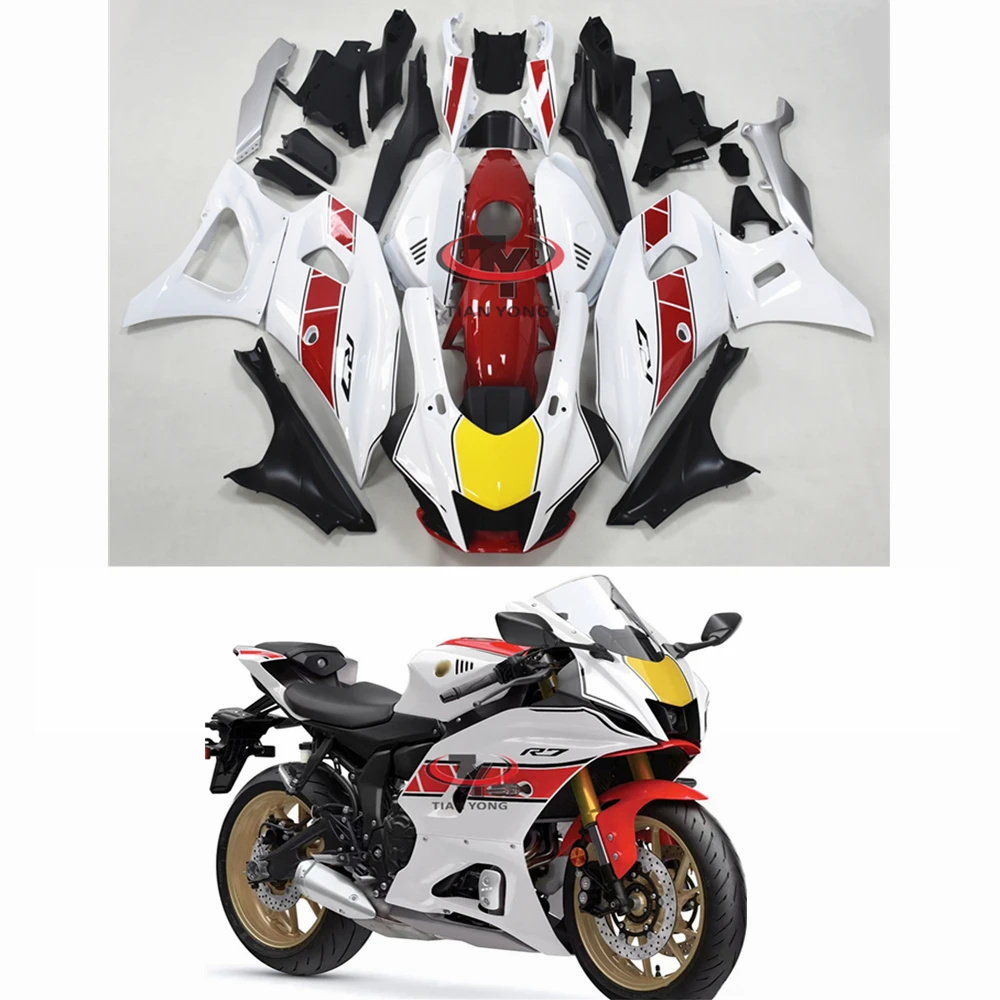 Настраиваемая гирлянда для кузова YZF R7 2022-2023 белый красный желтый цвет полный