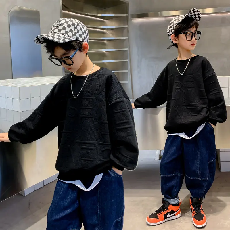 

Children Sweatshirts For Boys Cotton Coat Long Sleeve Baby Boy Tops Kids Spring Fall Clothes 5 6 7 8 9 10 11 12 13 14Years