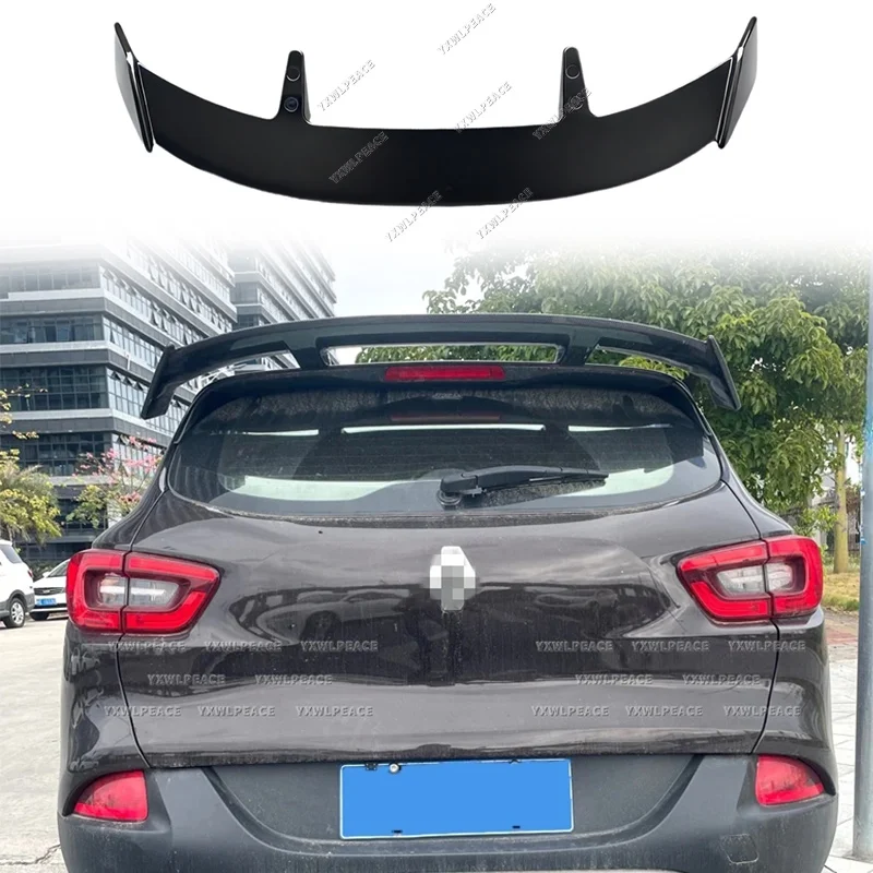 Фото Для Renault Kadjar 2015-2018, 2019 годов выпуска: задний спойлер на крышу, универсальный тип, из АБС-пластика, аксессуары для тюнинга кузова автомобиля. №1