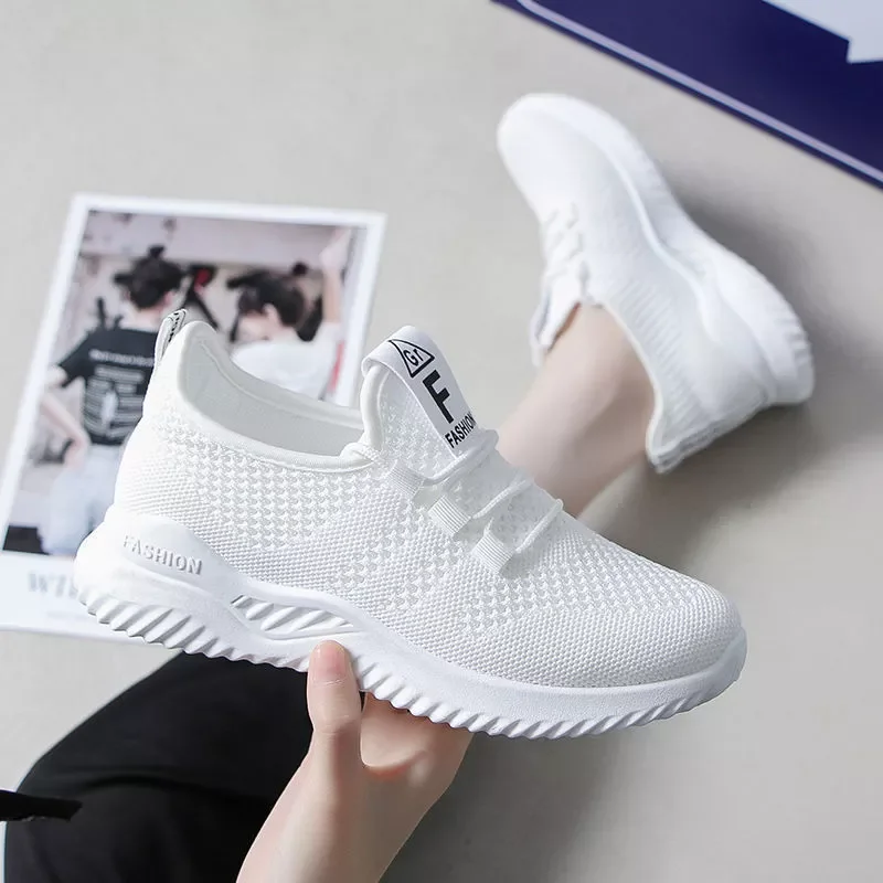 

2023NEW fly netting skips female student spring, summer, han edition running white shoe designer shoes, freely leisure shoes