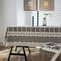 linen tablecloth birthday tablecloth waterproof oilproof thicken rectangular wedding dining tea table cloth home decoration