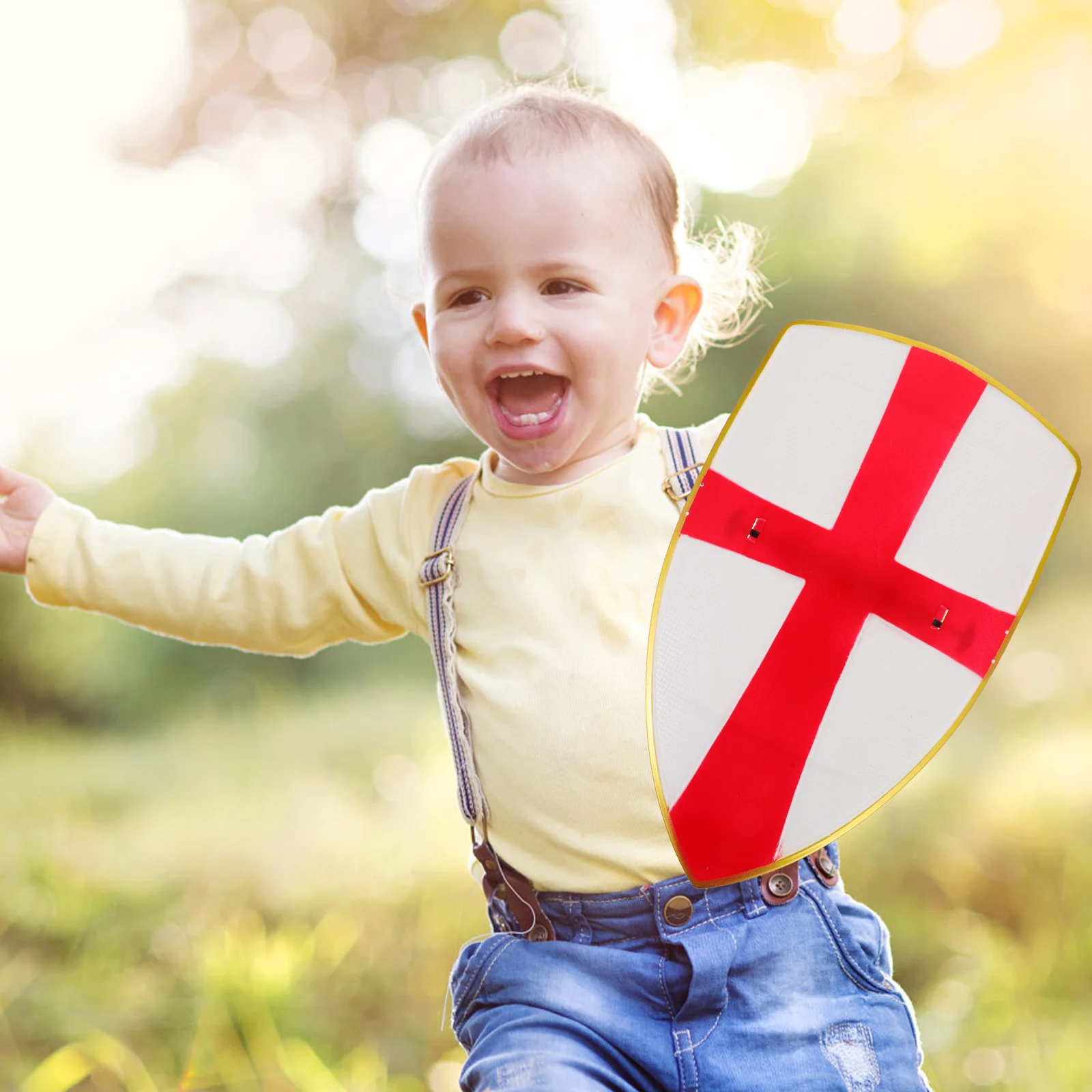

Practical Cross Pattern Creative Funny Premium Shield For Kids Toy Shield Portable Small Shield for Child