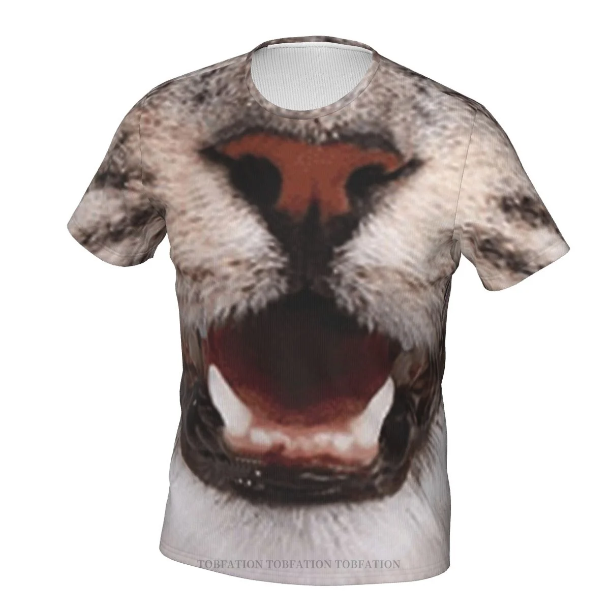 

Летние футболки с изображением кошки, носа и рота, милое и забавное животное, медицинское лицо, футболка из полиэстера, быстросохнущая футболка с коротким рукавом и 3D-принтом