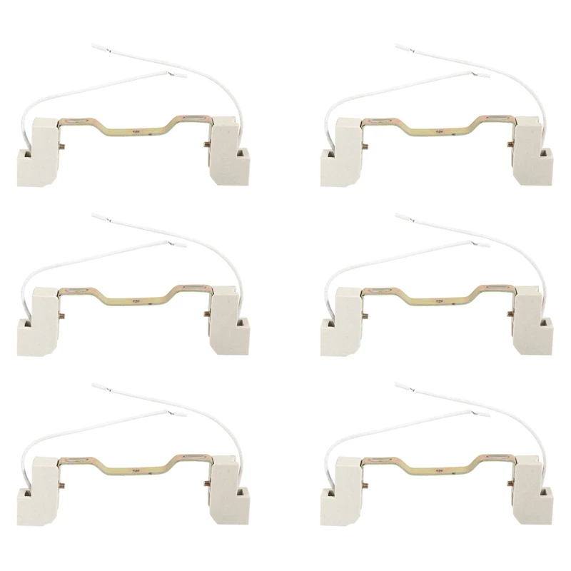 

6X R7S патрон лампы разъем держатель лампы металлическая керамическая ручка для прожектора, 118 мм