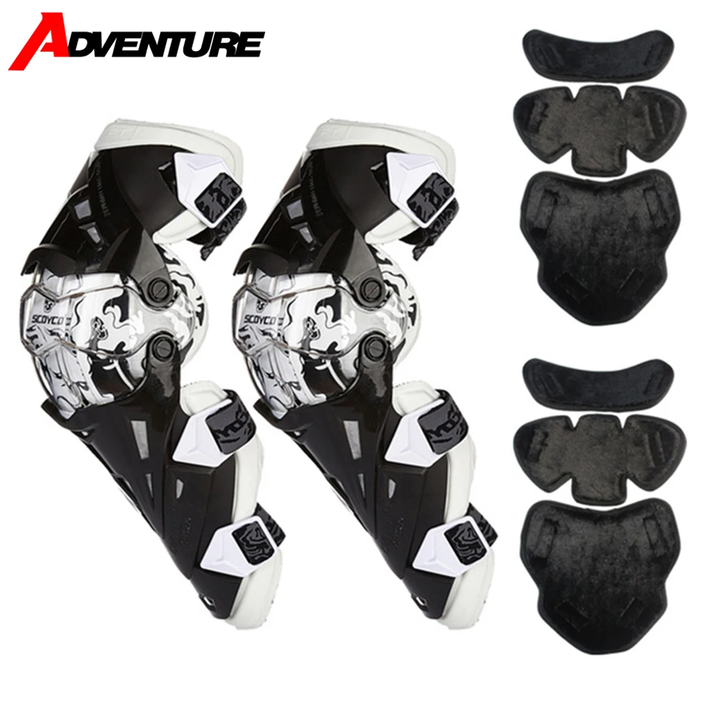 

Motocross KneePads Knee Protection Motorcycle Knee Pads Protector Pads Guards Motorbike Off-road Riding Moto Protective Gear Men