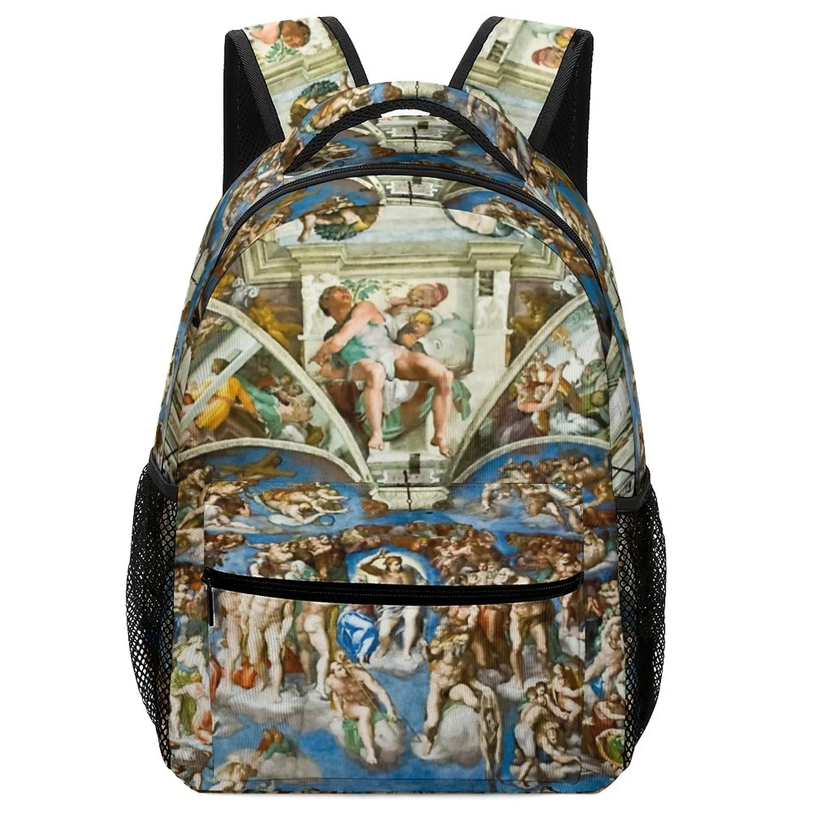 Cartoon Sistine Chapel Frescos & The Last Judgement by Michelangel, Sandro Botticelli, Pietro Perugino, Pinturicchio, Domeni