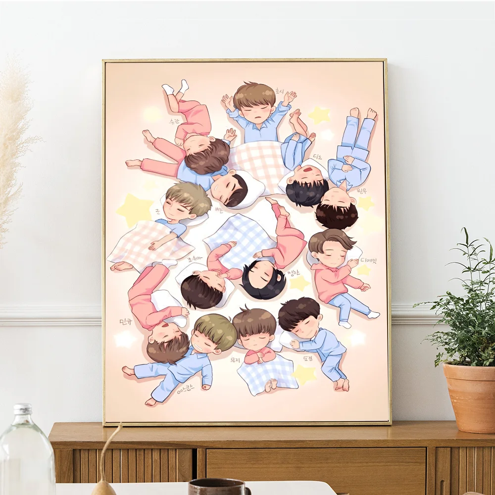 Семнадцать Kpop хорошее качество принты и постеры HD плакат настенная живопись