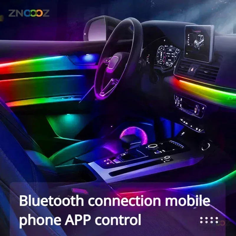 RGB 22 в 1 Автомобильный внутренний Акриловый автомобильный окружающий свет для Honda