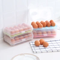 15 grids egg storage box kitchen refrigerator fresh keeping storage container outdoor camping picnic eggs case kitchen accessory