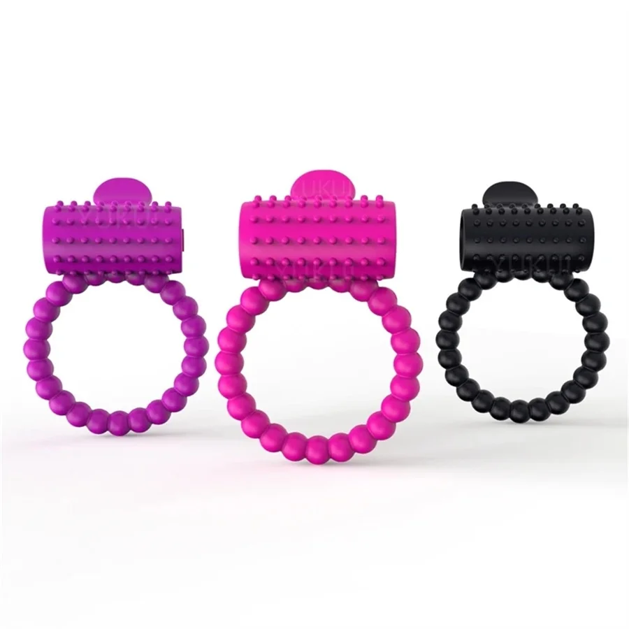 Вибрирующее кольцо для пениса на член вибратор эрекция стимулятор клитора