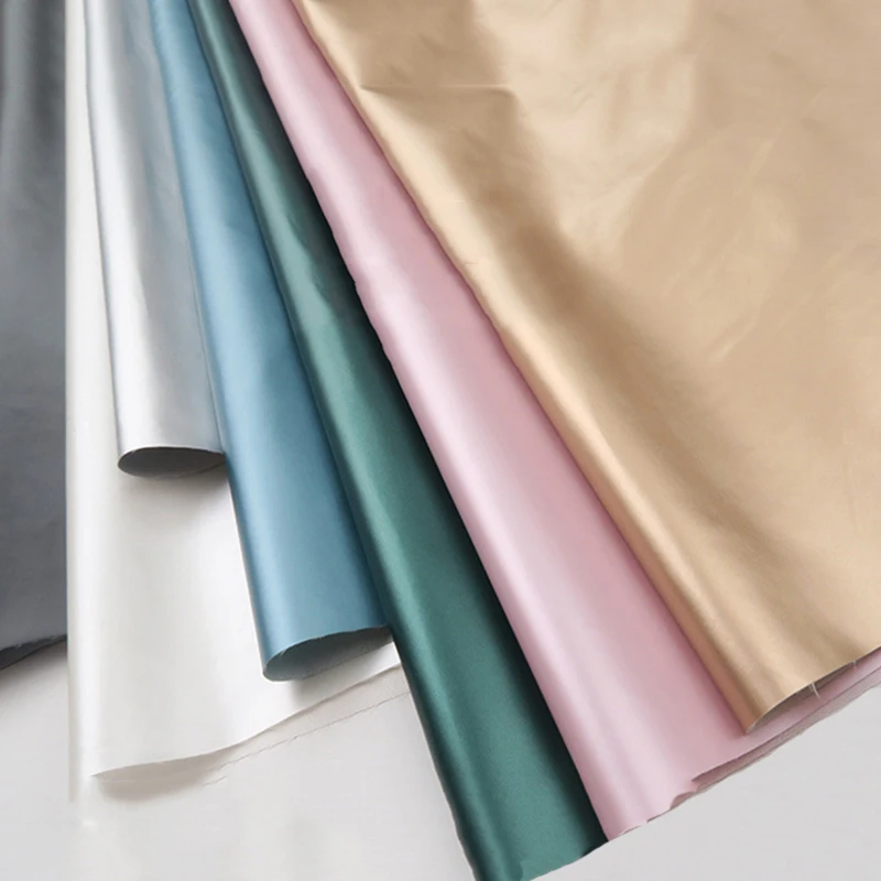 Meetee 100х150см яркий перламутровый пуховик из бумажной ткани дождевик