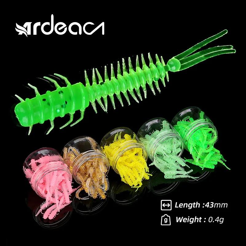 Ardea Shad Червячные приманки 30/60 шт. Набор Мини 43 мм 0 4 г Мягкая силиконовая приманка