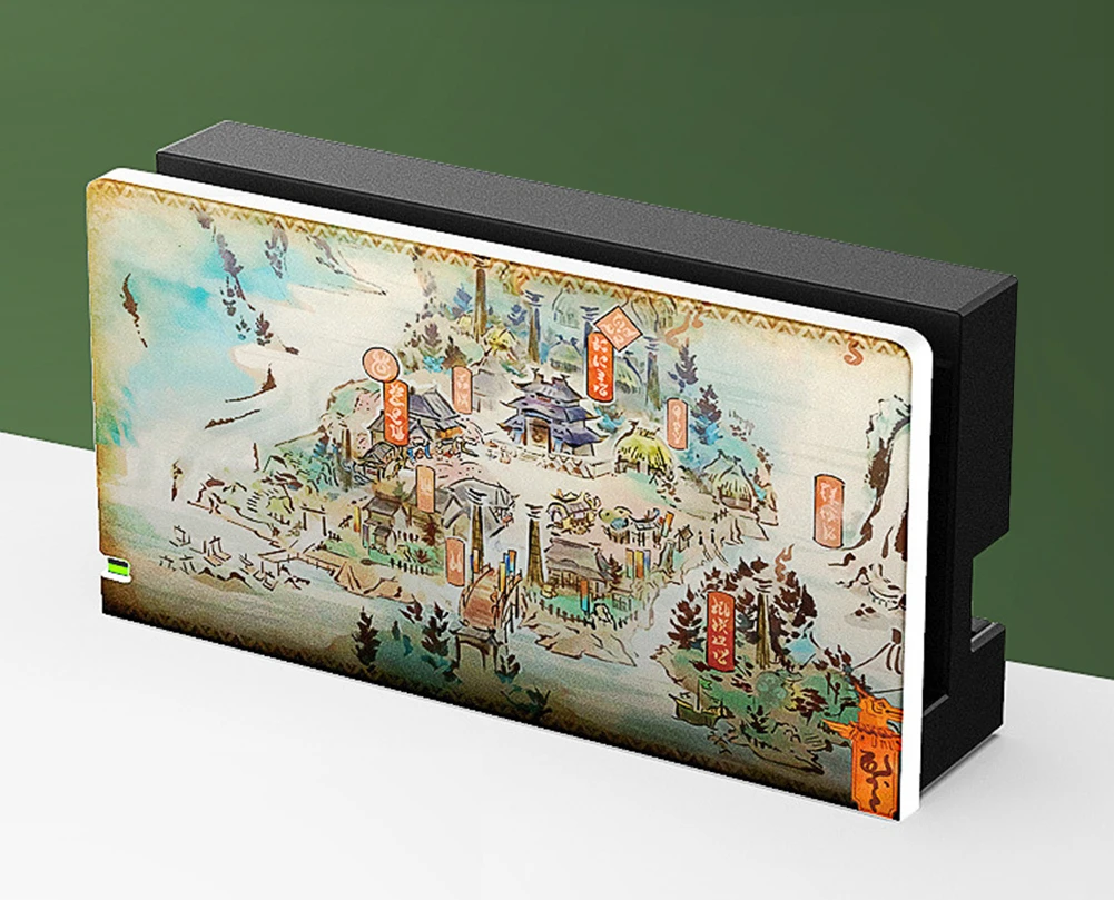 

Console Base Protective Case Cute Cartoon Pattern Sleeve Decorative Protector Cover for Nintendo Switch Game Console Simple