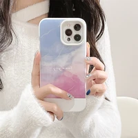 cute smudge color matte translucent phone case for iphone 13 12 11 pro max x xr 7 8 plus xs max fashion 3 in 1 shockproof cover