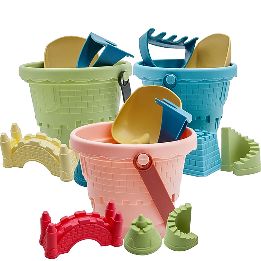 

Пляжные сенсорные игрушки-ведра для детей, песочные игрушки для детей, интерактивные пляжные игрушки для детей и родителей