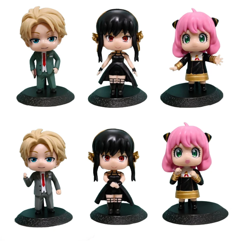 

6pcs Anime Figure Spy X Family PVC Anya Loid Yor Character Spy Family Figures Model Collection Dolls For Children Toys Gift