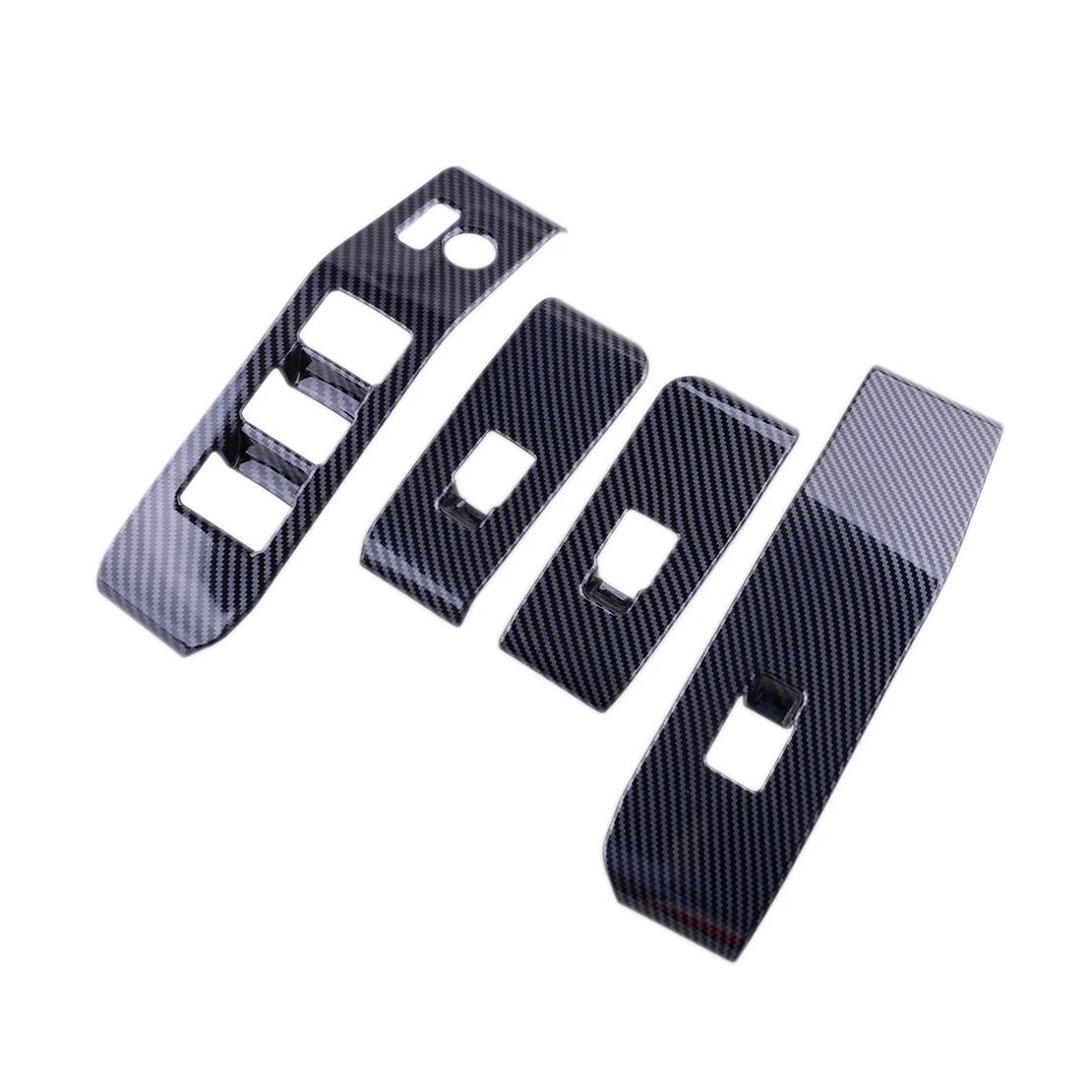 

1 компл. Стильный пластиковый стеклоподъемник из углеродного волокна переключатель панель отделка крышка рамка Декор подходит для Toyota Highlander 2020 2021 2022 LHD