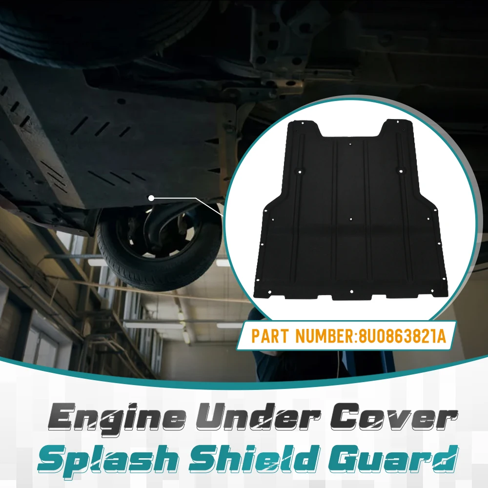 Защита от брызг под крышку двигателя для Audi Q3 8U 11-18 8U0863821A