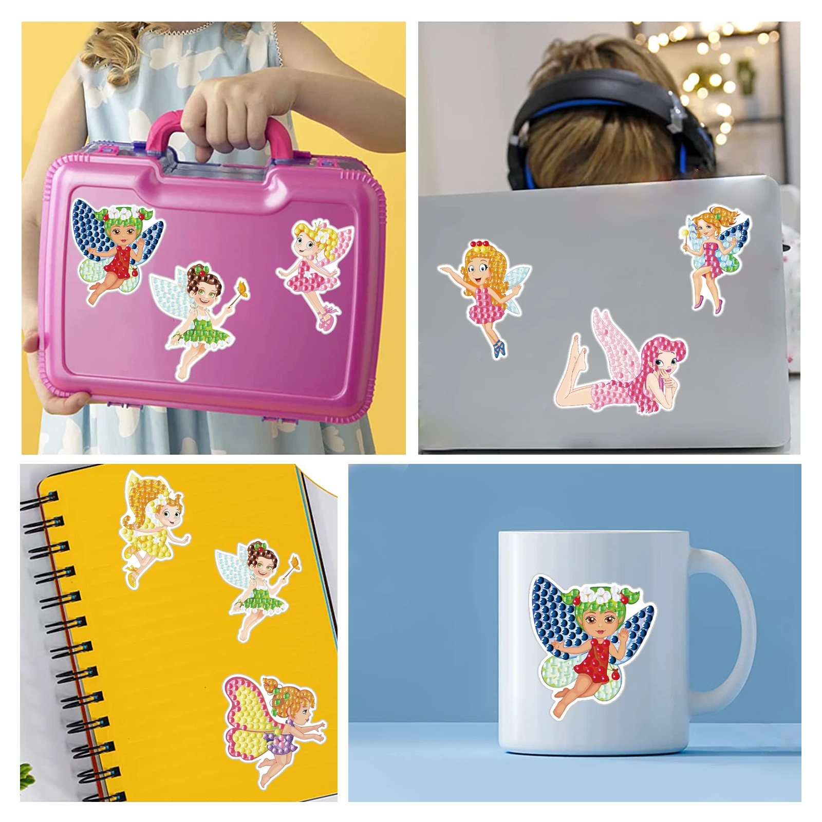 5D Мультяшная Цветочная Фея Набор Алмазной Живописи Для Детей Художественное