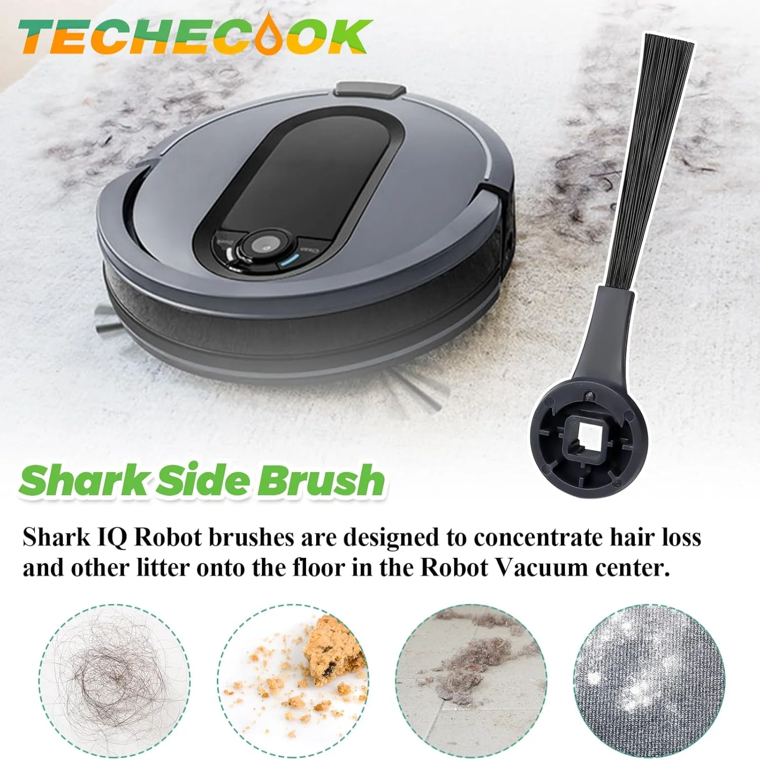 102KY1000 Боковые щетки (6 шт.) Совместимы с роботом IQ R101AE (RV1001AE) RV1100 RV1101 RV2011DRUS RV912S R100