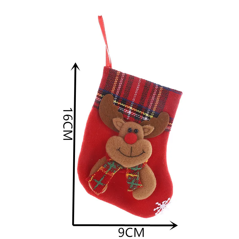Рождественские украшения для дома 2022 блестки Санта-Клаус рождественские носки