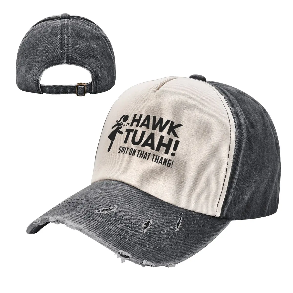 Бейсболка HAWK TUAH Merch для мужчин и женщин Классическая потертая хлопковая Снэпбэк