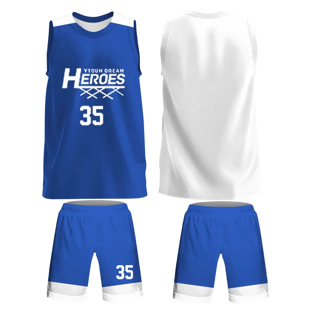 Customized Men Basketball Uniform Suit Professional Team Men Basketball Jersey Suit High Quality Quick Drying Sportswear